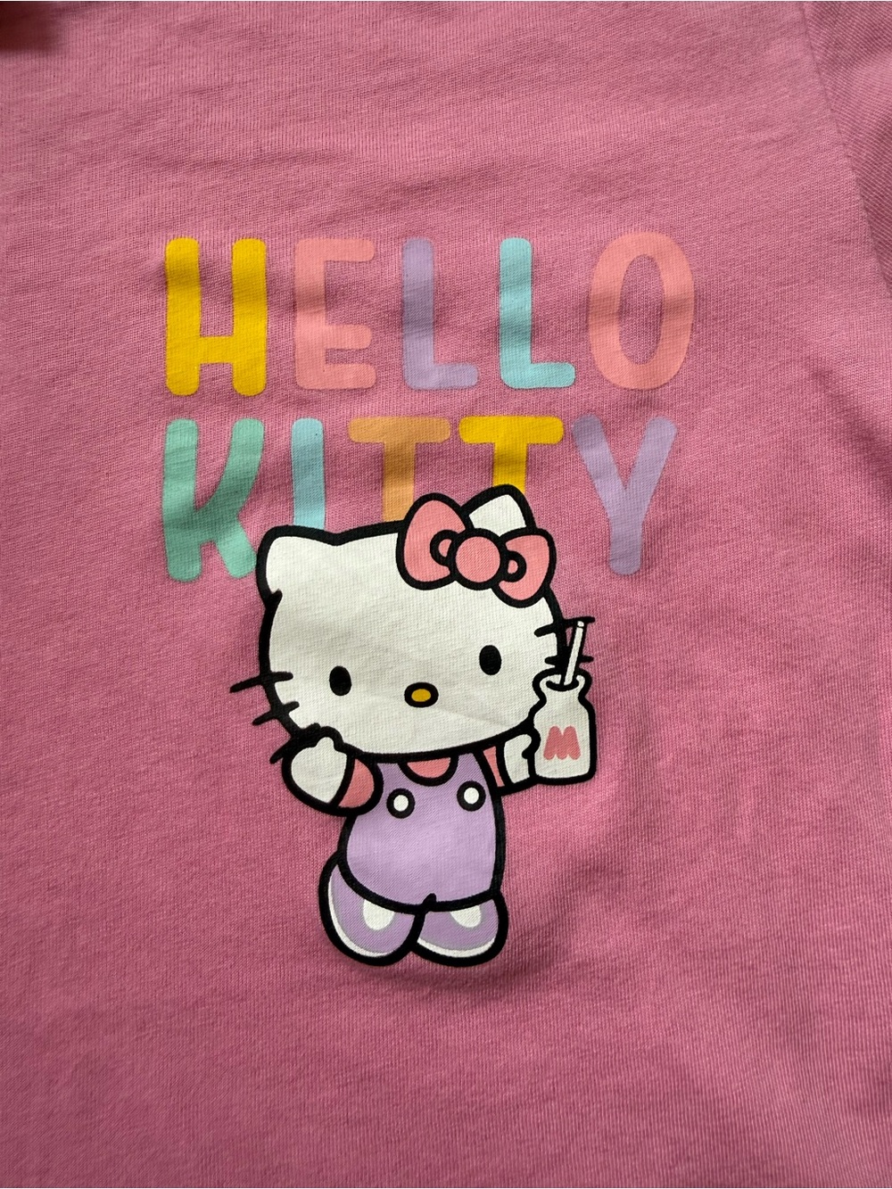 Hello Kitty Women’s XS Pink Graphic T Shirt Sanrio Short Sleeve Tee - Picture 2 of 9